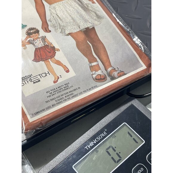 80s Simplicity 5909 Sewing Pattern Size 4-5-6 Kids Skirt Pullover Top UNCUT - Picture 6 of 6